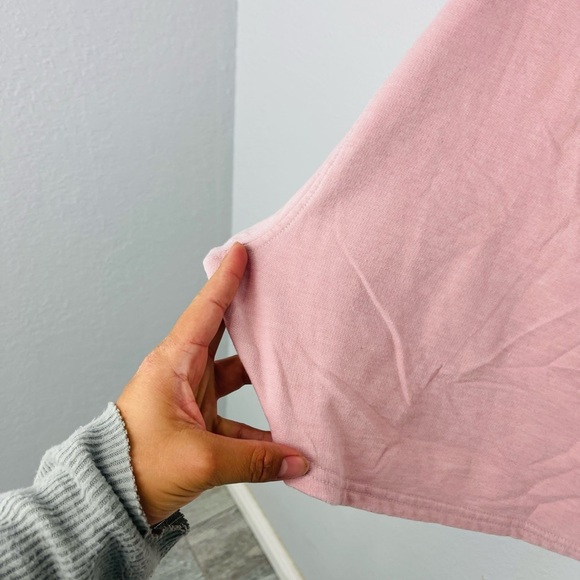 Free People Movement Cottonwood Pink Cropped Zuma Sweatshirt Top - Picture 12 of 12
